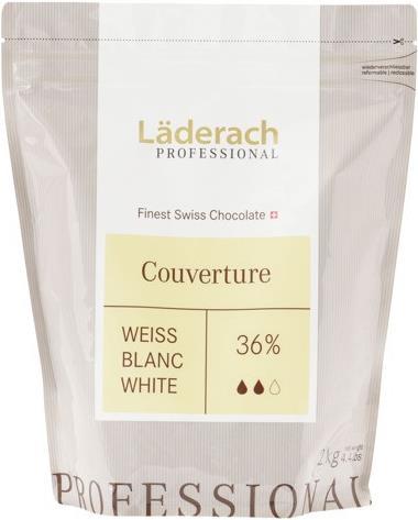 Produktbild Läderach Kuvertüre Weiss