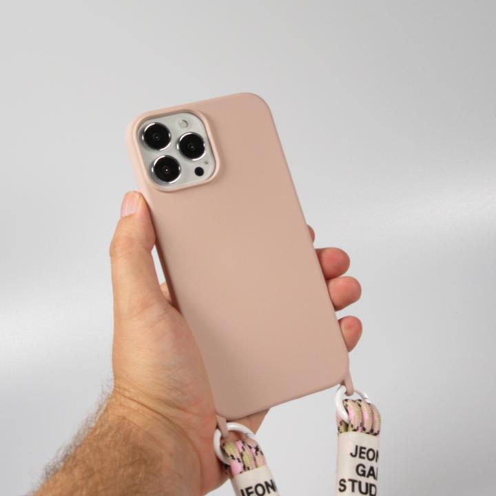 Actual product image PhoneLook Sleeve Silicone Fashion Jeong Gam Studio Laugh Often with Neck Cord (Apple iPhone 12)