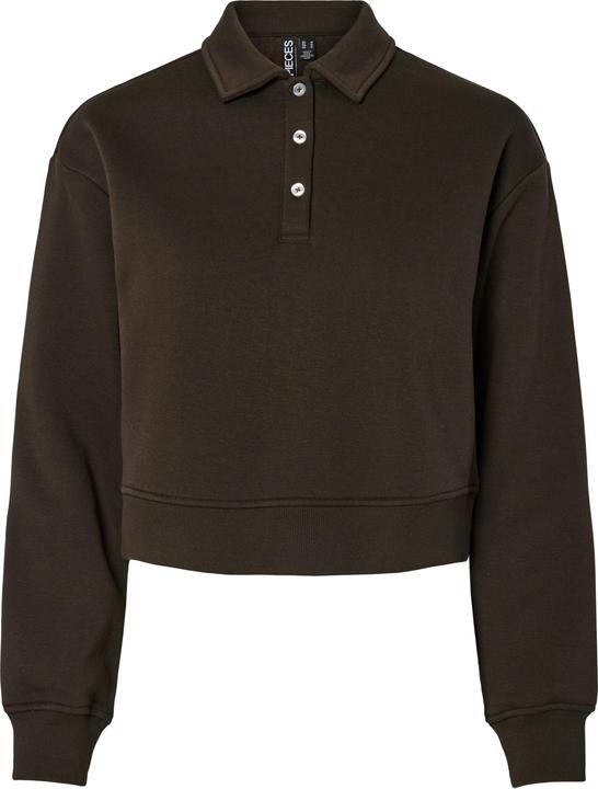Actual product image Pieces PCCHILLI SWEAT Langarm-Poloshirt (XL)