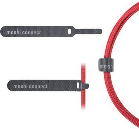 Image du produit Moshi Câble de charge/synchronisation tressé durable - Câble Integra Lightning vers USB-A - Rouge cramoisi (1.20 m)
