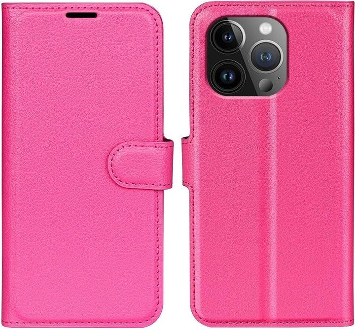 Actual product image Cover-Discount iPhone 15 Pro - Leather Case Cover pink (Apple iPhone 15 Pro)