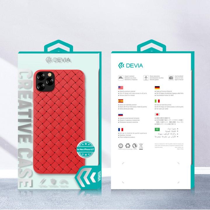 Produktbild Devia Woven Pattern Design Soft Case iPhone 11 Pro black (Apple iPhone 11 Pro)