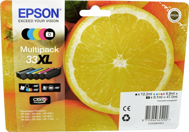 Immagine prodotto Epson 33XL Claria Premium Multipack (M, FC, Y, C, PBK)