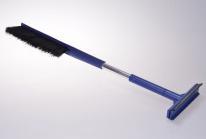 Blue with black bristles and black rubber lip