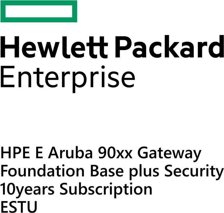 Actual product image HPE E Aruba 90xx Gateway Foundation Base plus Security 10yr Sub E-STU (1 Device)
