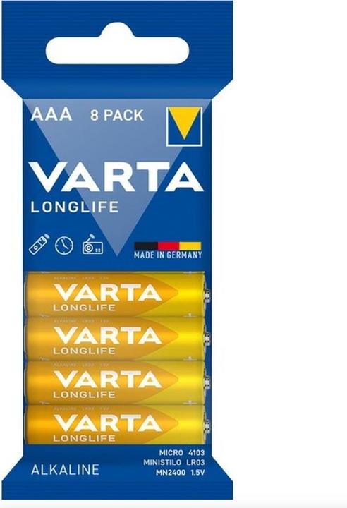 Productafbeelding Varta Longlife AAA (8 Pcs., AAA, 1230 mAh)