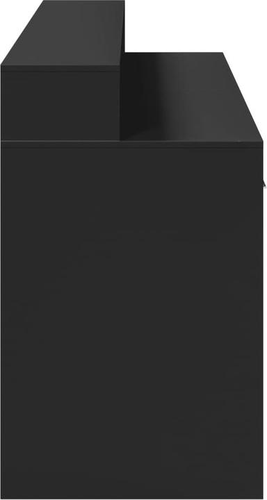 Actual product image vidaXL LED desk Computer desk Work desk Laptop desk Office desk Black (160 x 55 x 91 cm)