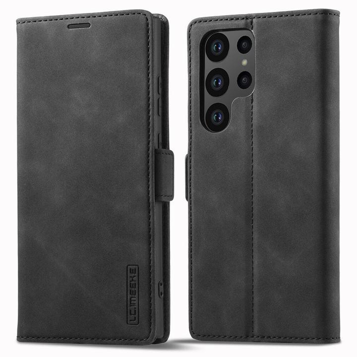 Produktbild Cover-Discount Galaxy S23 Ultra - Stand Flip Case Hülle schwarz (Samsung Galaxy S23 Ultra)