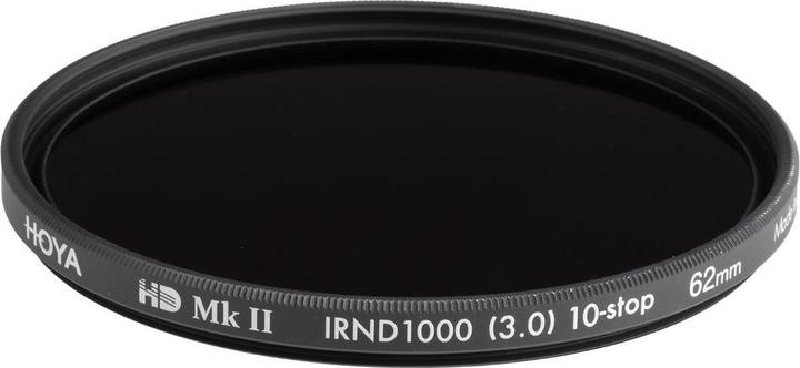 Image du produit Hoya Filtre HD MkII IRND1000 (3.0) 62mm (62 mm, Filtre gris neutre)
