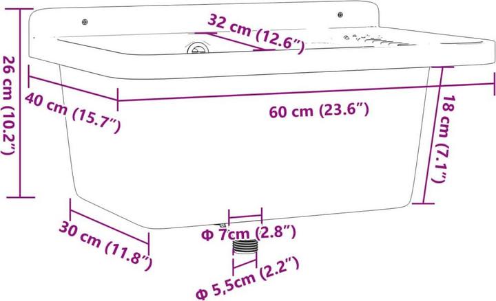 Produktbild VidaXL Kelbee (600 mm, 400 mm)