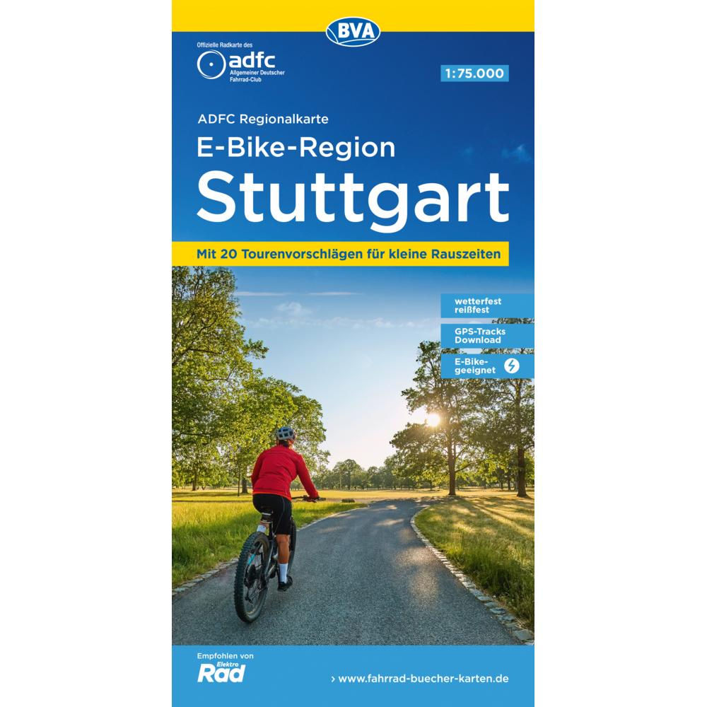 ADFC-Regionalkarte E-Bike-Reg.Stuttgart, Landkarte