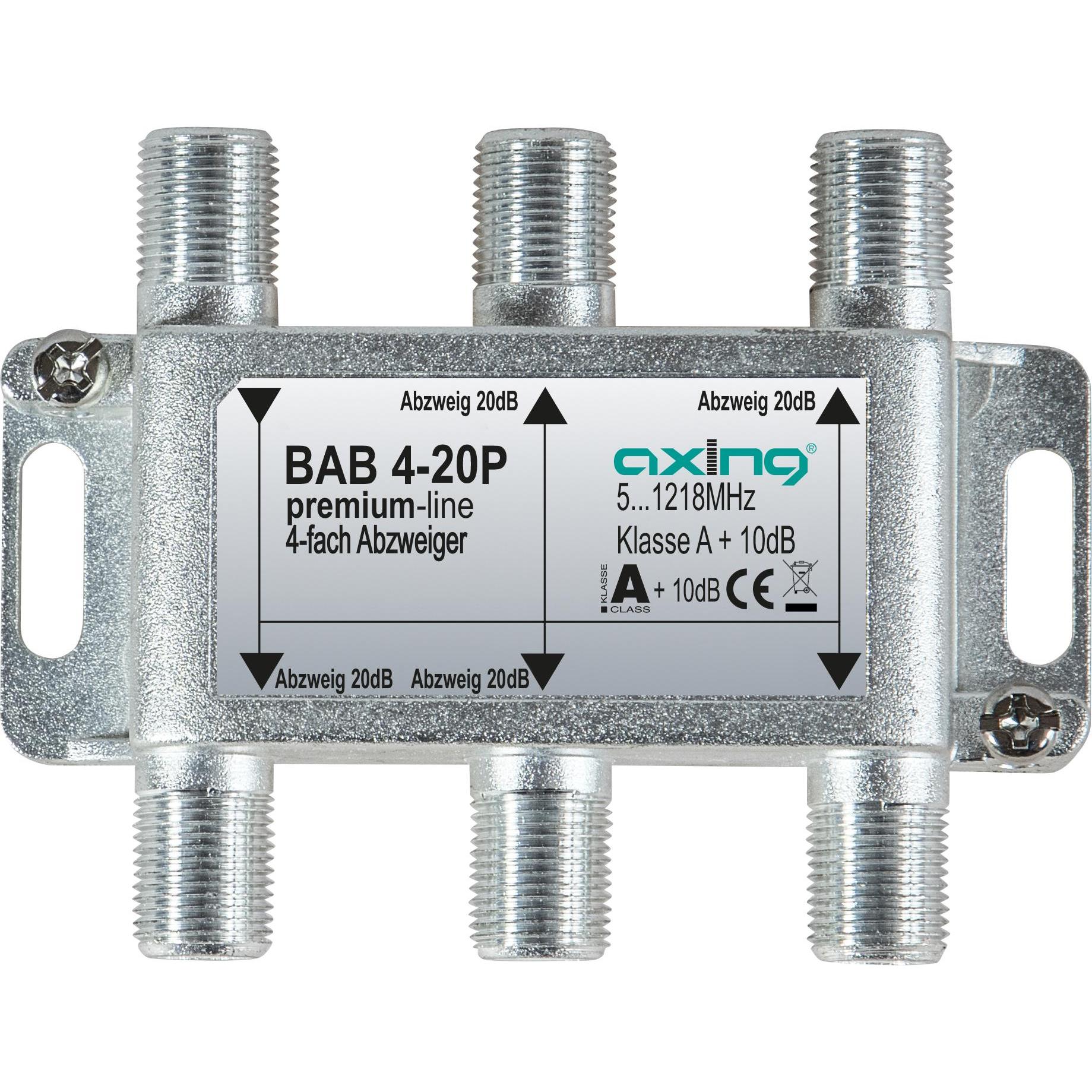 Axing Kabel-TV Abzweiger (20 dB, Verteiler und Abzweiger), Antennenkabel