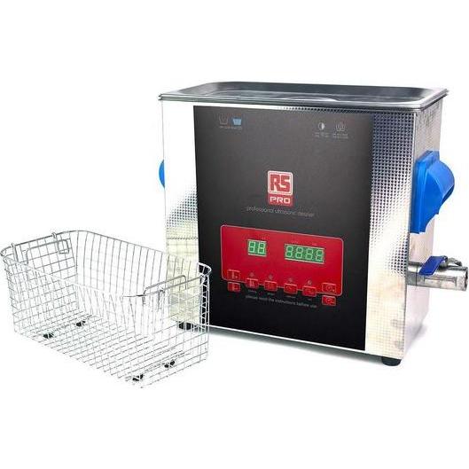 RS PRO Ultrasonic Cleaning Tank 6 Litre, Pulitore a ultrasuoni