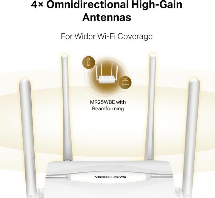 Actual product image Mercusys BE3600 Dual-Band Wi-Fi 7 Router