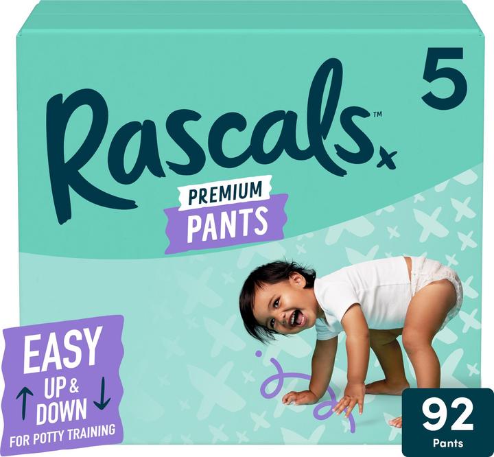 Rascals Premium Pants (Size 5, Monthly box, 92 pcs.)
