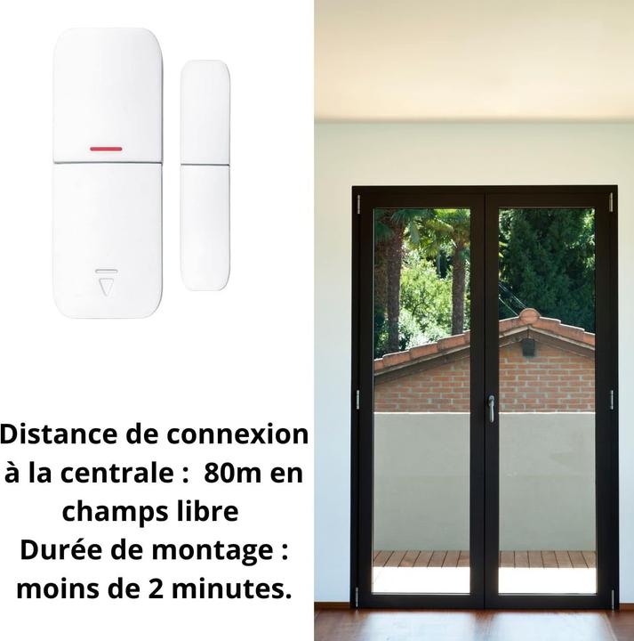 Actual product image LifeBox Connected Wireless Home Alarm Kit with Camera, 4 Detectors, 2 Remotes, and Siren