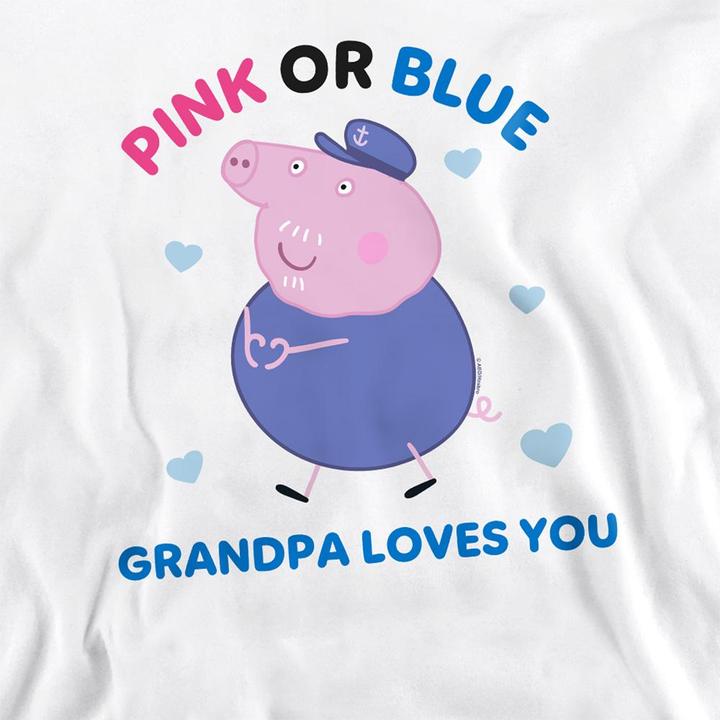 Immagine prodotto Peppa Pig Pink Or Blue Grandpa Pig Loves You Felpa Adulto Unisex (XL)