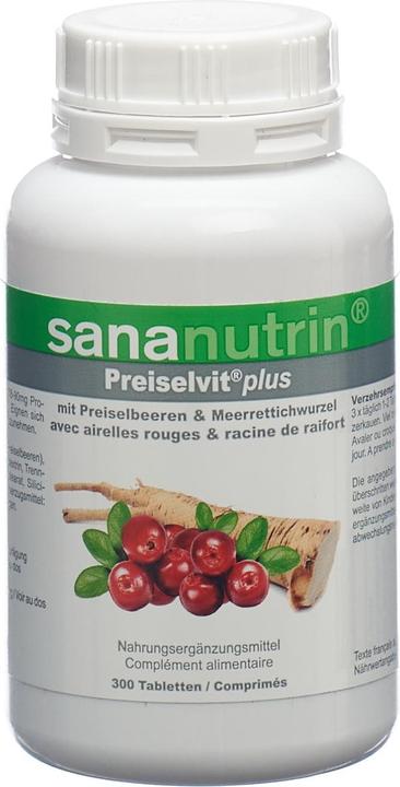 Actual product image Sananutrin Preiselvit plus tablet (300 Piece, Pills, 196 g)