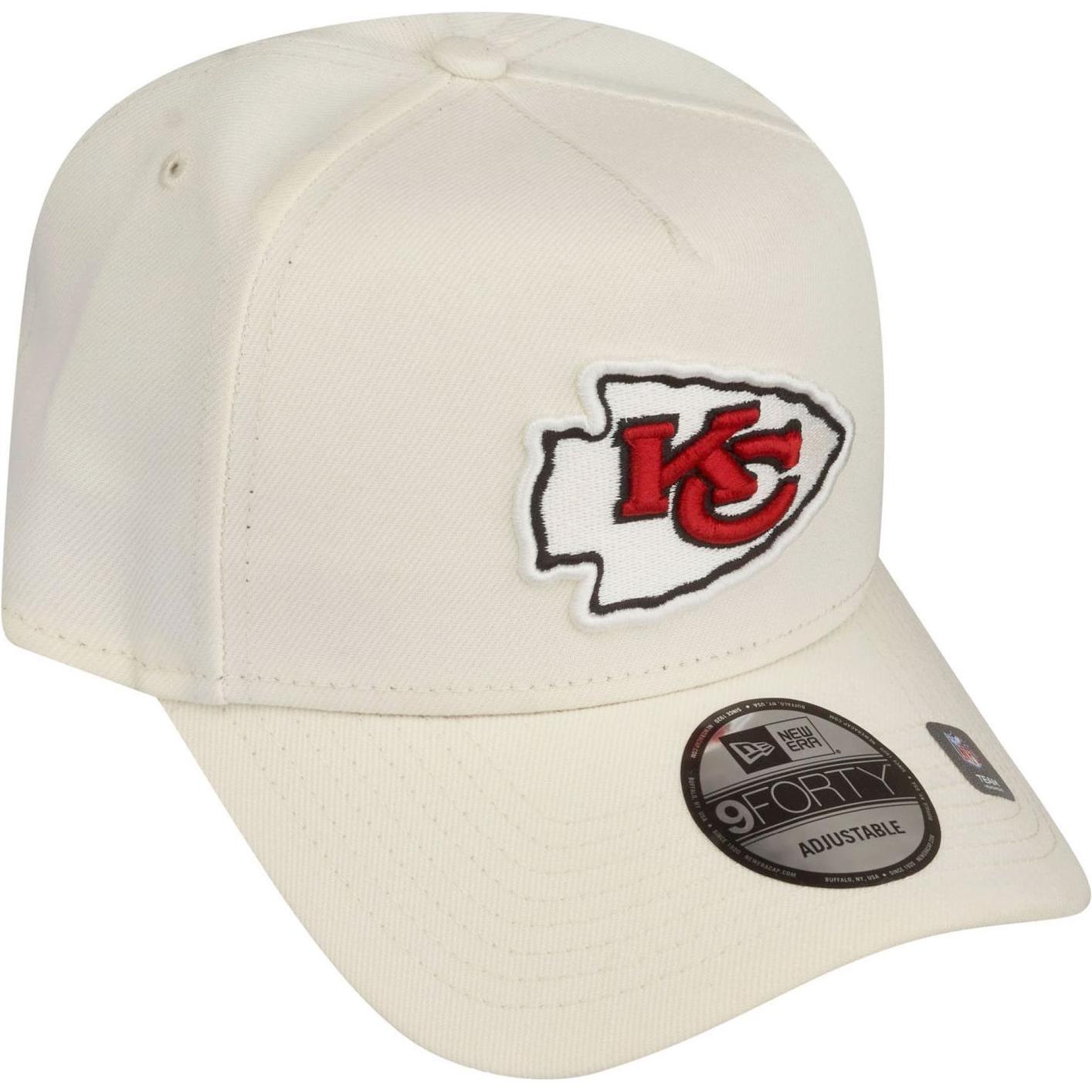 Thumbnail - New Era, Herren, Cap, 9Forty A-Frame Cap - Kansas City Chiefs chrome white, Beige, (One Size)