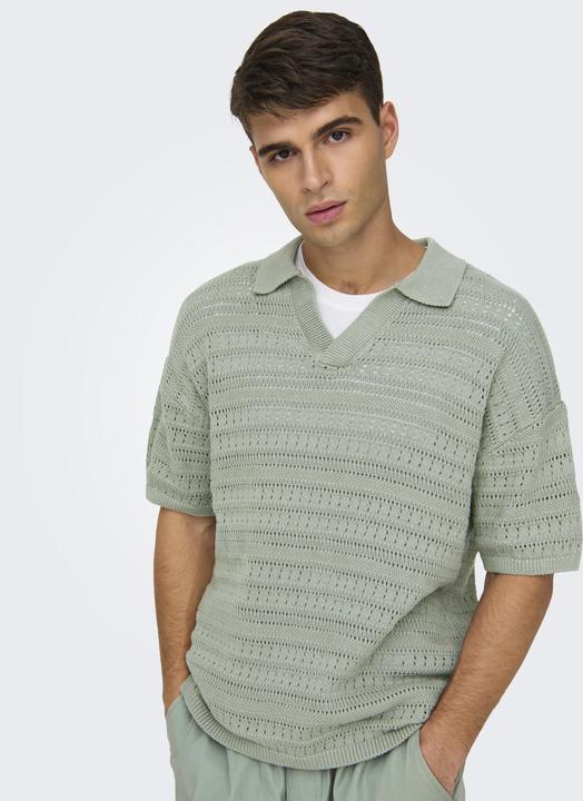 Image du produit Only & Sons ONSGRAYSON Gestricktes Polo-Hemd Polo (M)