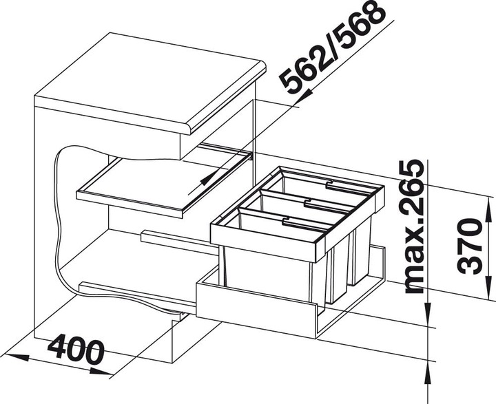Actual product image Blanco Flexon II 60/3 (45 l)
