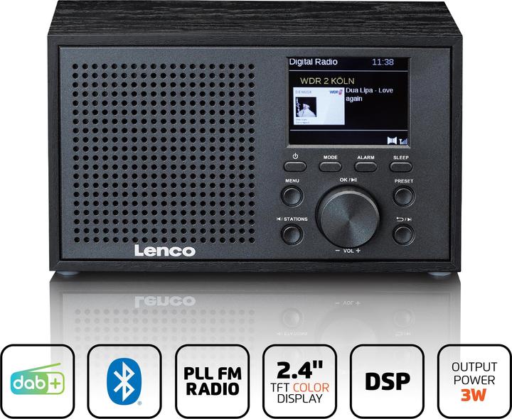 Image du produit Lenco DAR-017BK (DAB+ DAB, FM, Bluetooth)