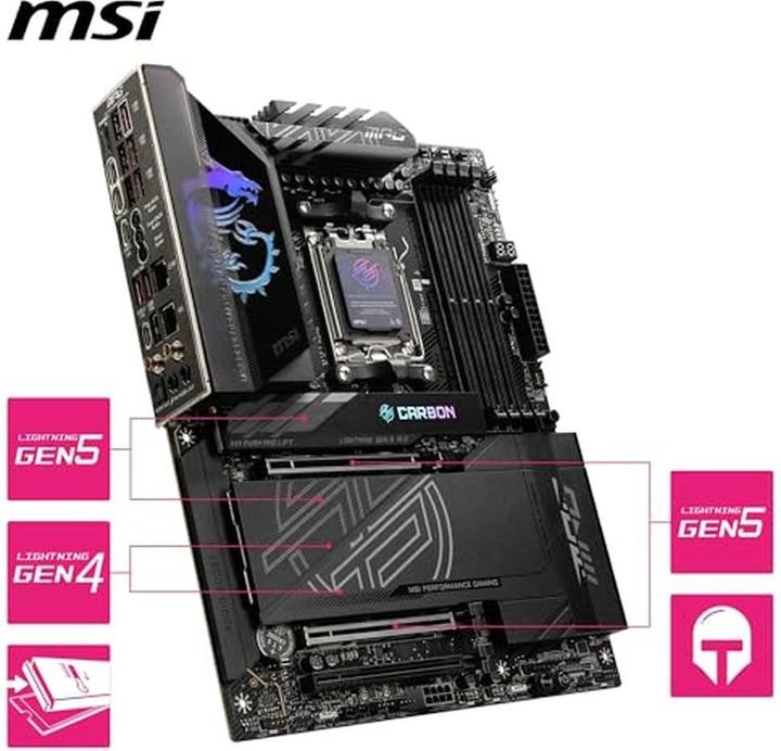 Produktbild MSI MPG X870E Carbon WiFi (AM5, AMD X870E, ATX)