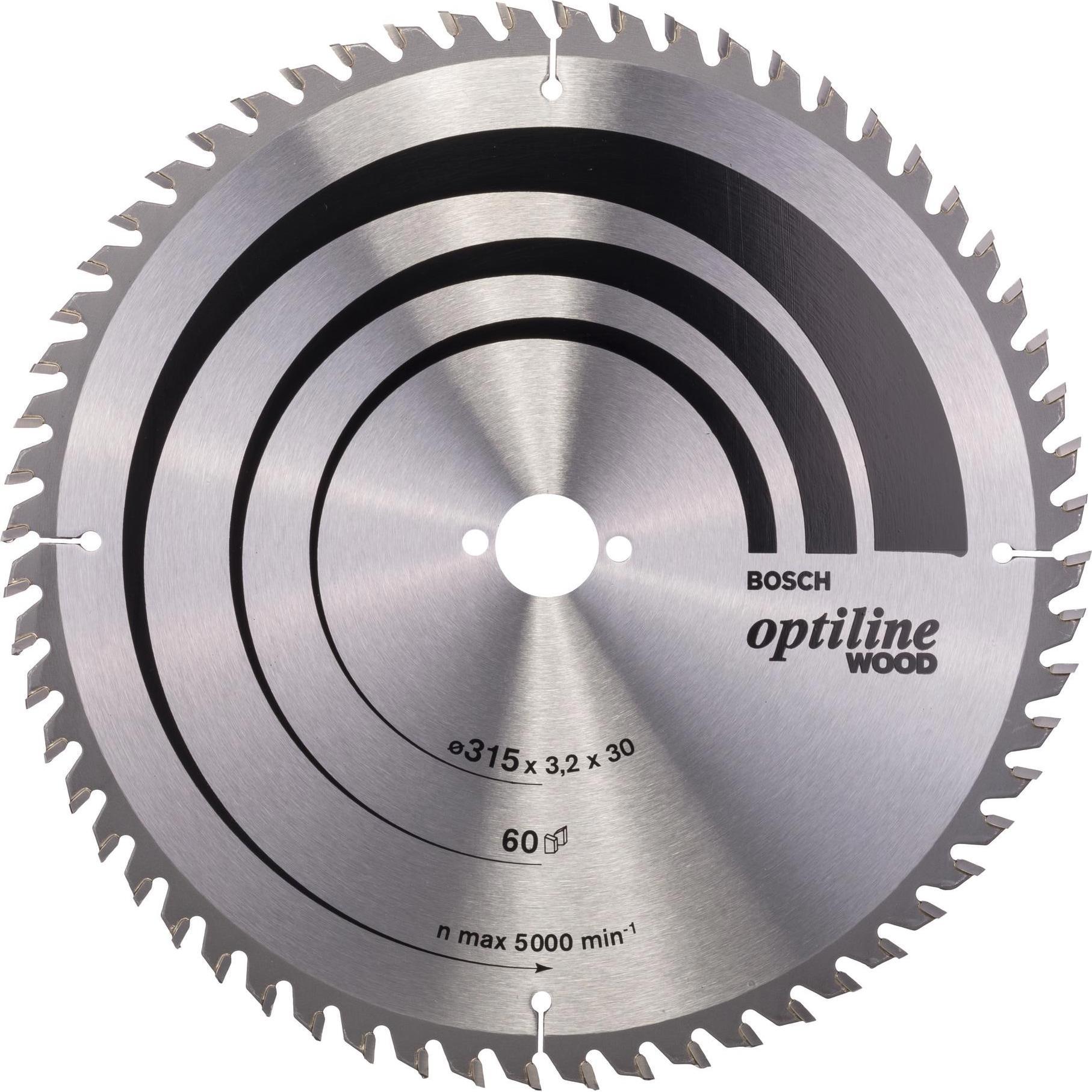 Bosch Professional Zubehör, Sägeblatt, PRO Wood Kreissägeblatt, 315 x 3.2 x 30 mm