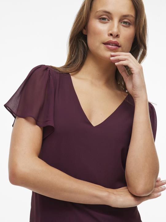 Produktbild Vila Kurzärmeliges Top mit V-Ausschnitt (40)