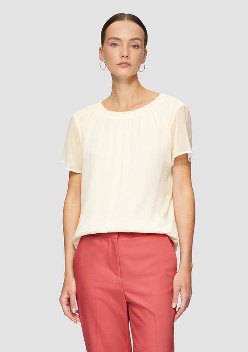 Immagine prodotto s.Oliver Bluse Chiffonbluse mit Falten am Ausschnitt (38)