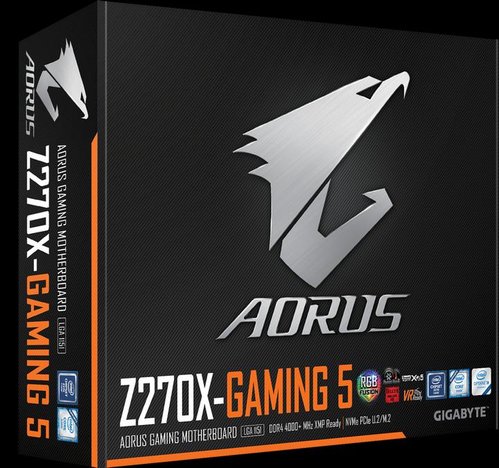 Produktbild Gigabyte AORUS Z270X-Gaming 5 (LGA 1151, Intel Z270, ATX)