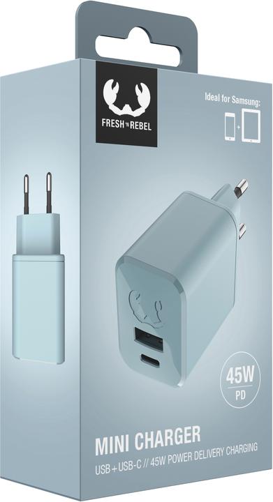 Actual product image Fresh'N Rebel Mini Charger USB A + USB C (45 W)