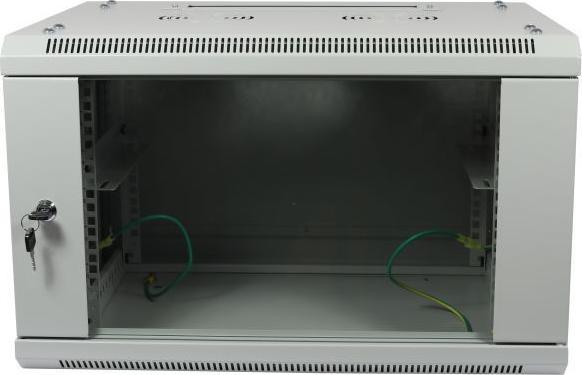 Produktbild Allnet 19 Wandgehäuse 12HE B600 / T450mm zerlegt(Flat Pack) *lichtgrau* SMA-Serie (12 HE, 19 Zoll Rack)