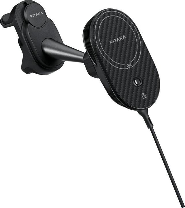 Produktbild Pitaka Car mount with wireless charger MagEZ Pro 2 Qi2 Tesla Magsafe for Tesla Model 3/Y black gray