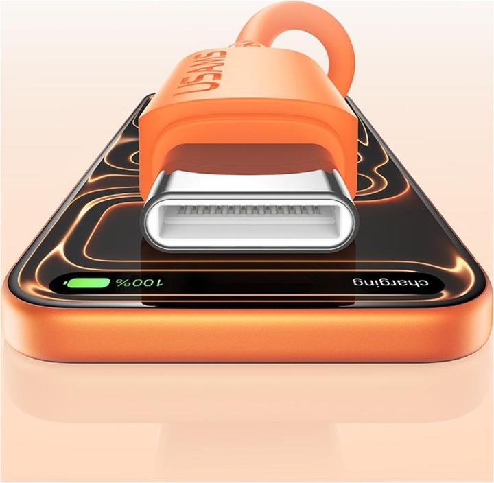 Produktbild Usams Cable U98 60W 3A Silicone Fast Charging USB-C to USB-C orange (1 m, 60 W)