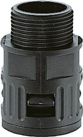 Actual product image Flexa Quick connector RQG-M AD21.2 Black plastic M 25 x 1.5