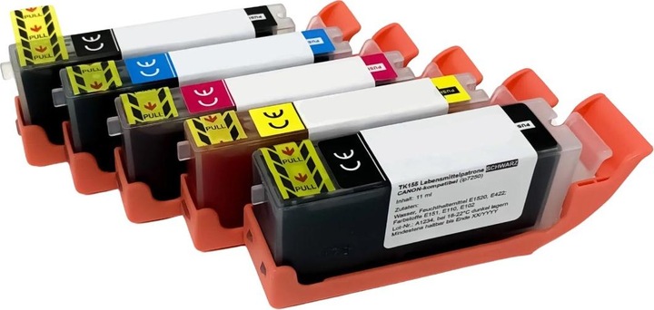 Immagine prodotto Carte da bollo comestibili - PGI-550BK & CLI-551YMBCK