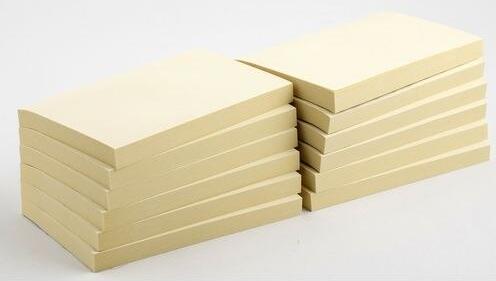 Actual product image Office Depot Sticky notes Yellow 76 x 76 mm (76 x 127 mm)