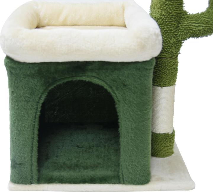 Immagine prodotto Fudajo Tiragraffi cactus 70cm tiragraffi per gatti albero per gatti albero da arrampicata per gatti (70 cm, Verde e beige)