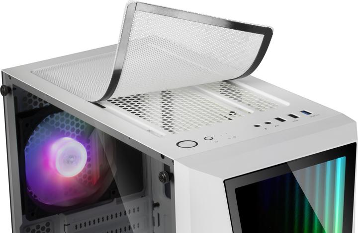 Produktbild Mars Gaming Boitier Moyen Tour ATX MC777 RGB avec panneau vitré (Blanc) (ATX, Mini-ITX)