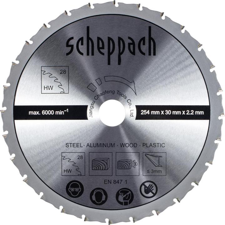 Produktbild Scheppach Kreissägeblatt