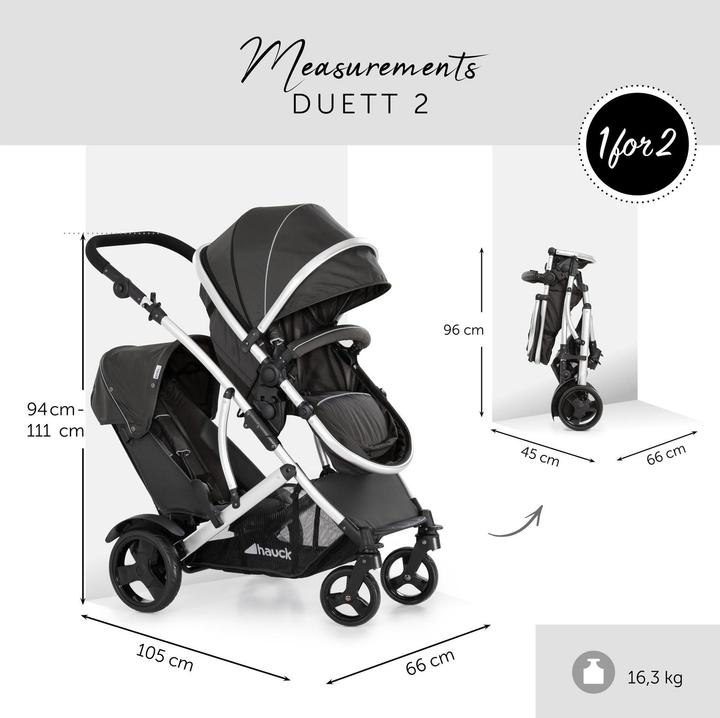 Produktbild Hauck Duett 2 black