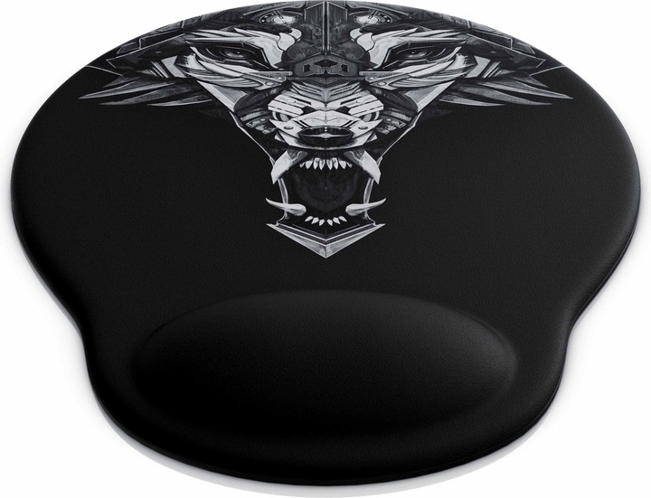 Produktbild Titanwolf Gaming Mauspad mit Handgelenkauflage, Office Gel Mausmatte mit Handgelenkpolster, schwarz