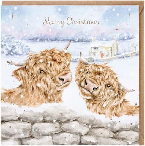 Actual product image Wrendale Design Karte - Deck the Horns - Wrendale Designs (1 pcs.)