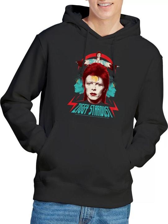 Immagine prodotto David Bowie Ziggy Heads Felpa con Cappuccio Uomo (XL)