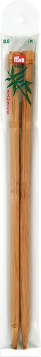 Prym Stricknadeln 10.00 mm, Bambus, 2 Stück