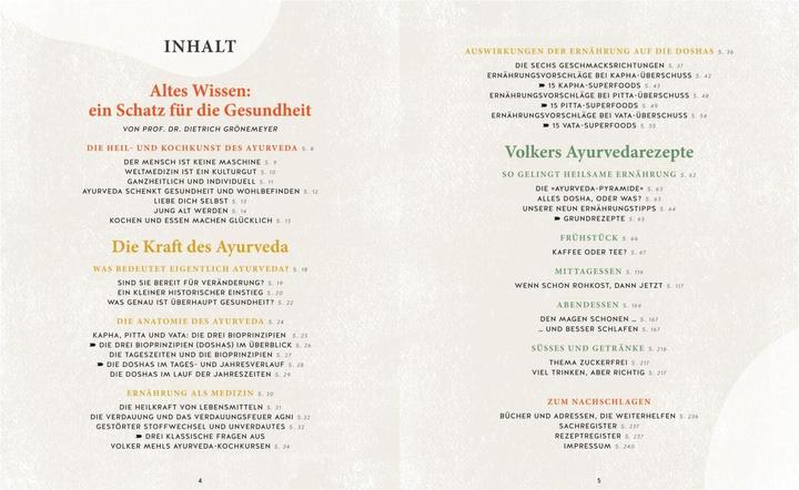 Valori nutrizionali e ingredienti Heilsam kochen mit Ayurveda (Tedesco, Dietrich Grönemeyer, Farina Volker, 2021)