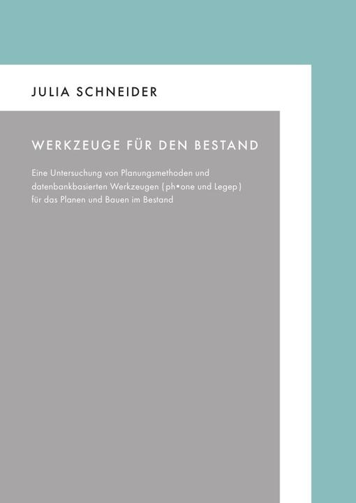 Produktbild Werkzeuge für den Bestand (Julia Schneider, Deutsch)
