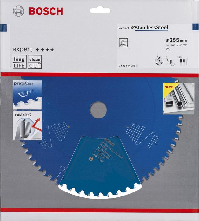 Produktbild Bosch Professional Zubehör Kreissägeblatt Expert for Stainless Steel, 255 x 25,4 x 2,5 x 50