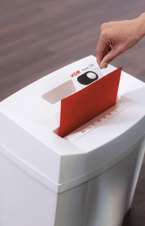 Actual product image HSM Shredder Pure 2313111 white 120/4x25mm (Particle cut)